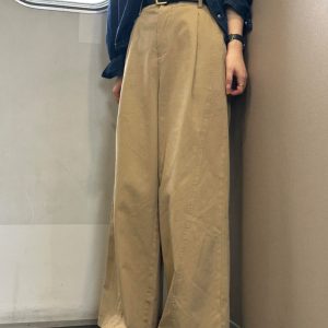 Women's Lazy Style Wide-Leg Pants with Drape, Casual Straight-Leg, Loose High-Waist, Flattering, Premium Long Pants